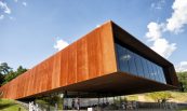 The museum and research center of the Celtic culture. The museum was opened in 2011 by the Hessen office of built heritage conservation ( Landesamt fȕr Denkmalpflege Hessen). It is located at the important place of discovery of a Celtic settlement aged about 5 thousend B.C. In the front of the building you see visitors watching and enjoing at the location.
